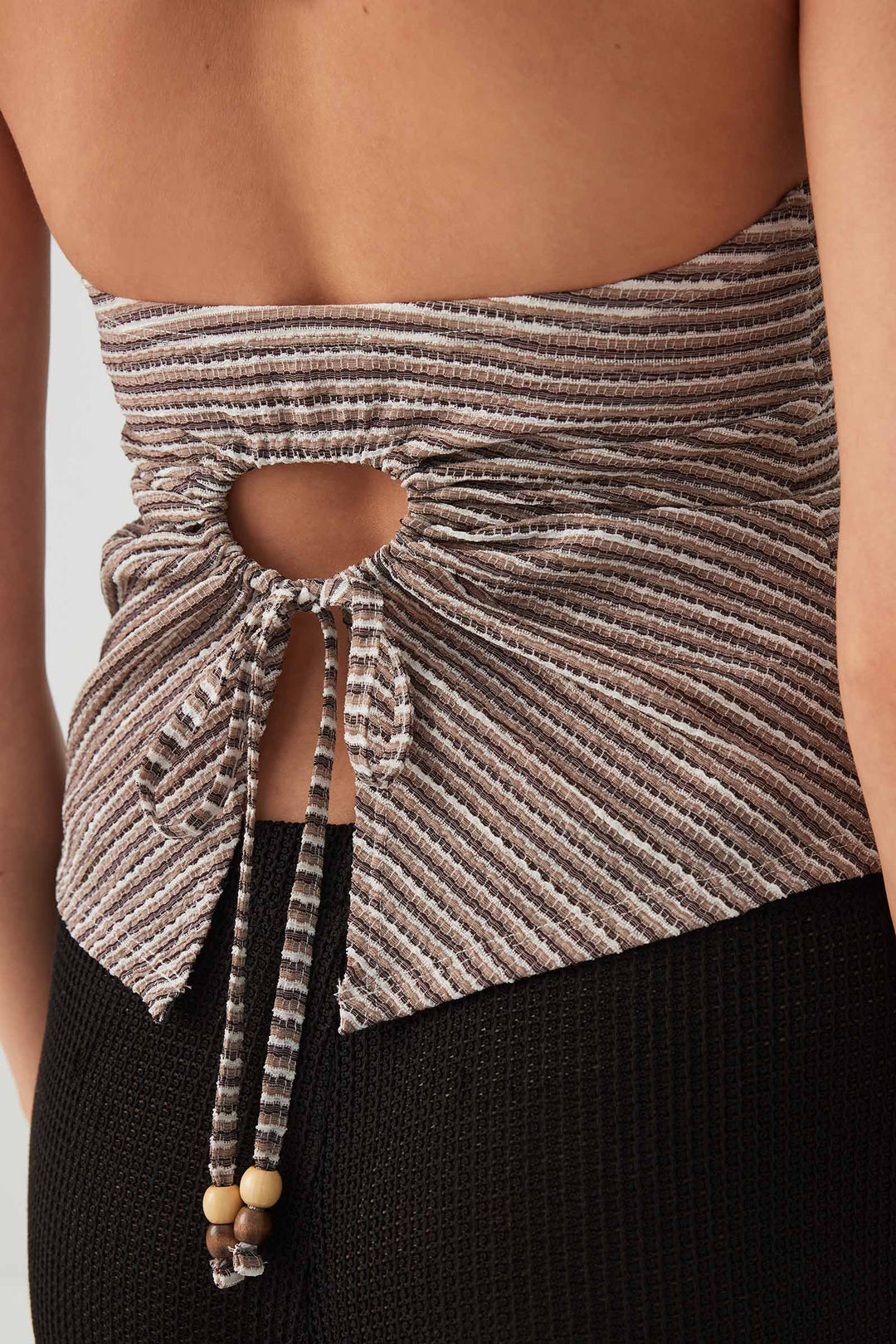 Striped Halter Tank Top