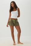 Drawcord Knit Skort