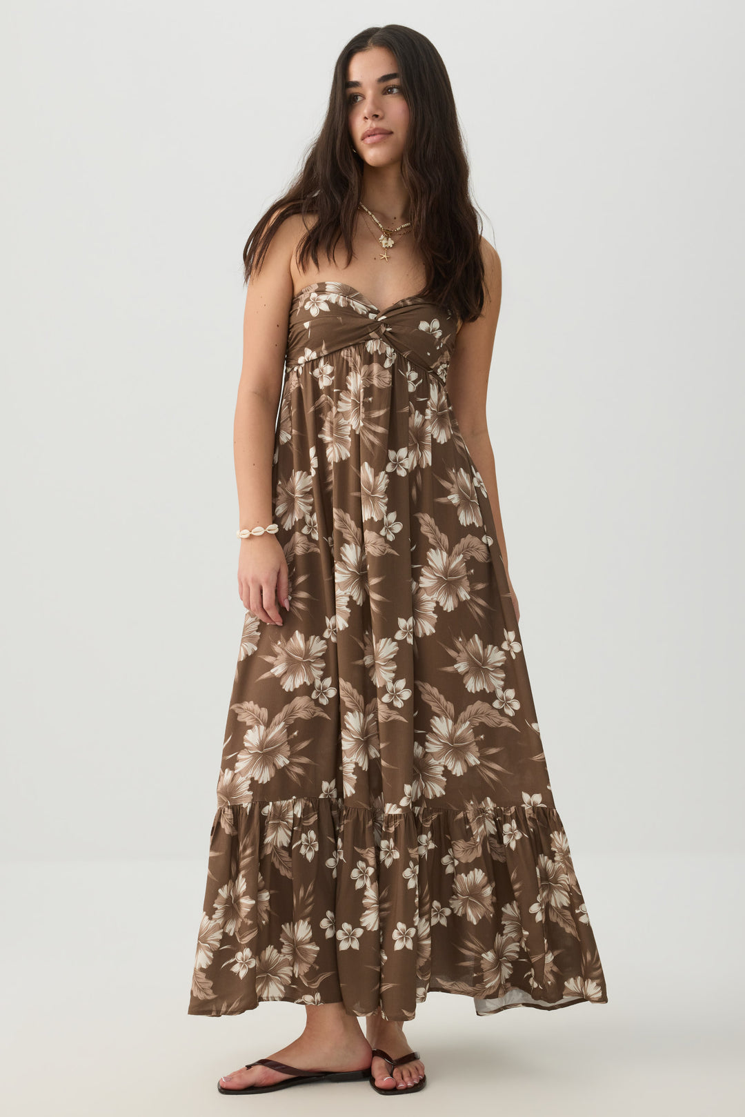 Strapless Floral Maxi Dress Ardene Strapless Floral Maxi Dress Ardene
