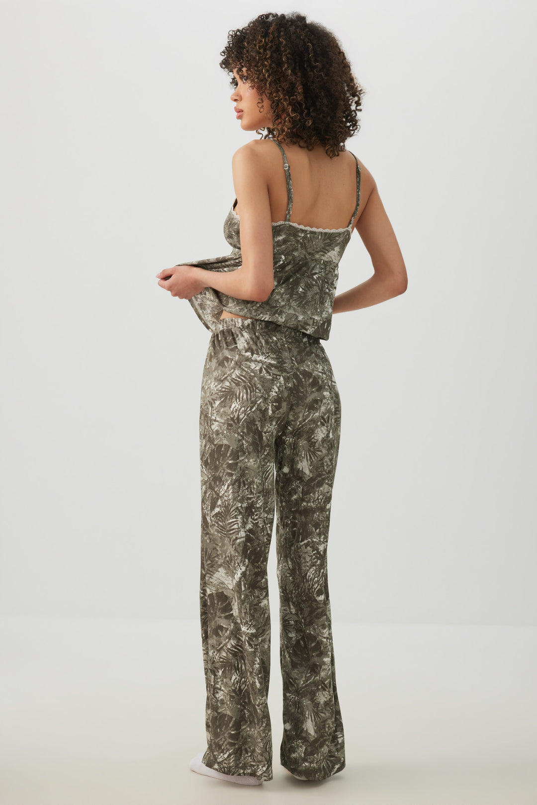 Tropical Forest Knit Waffle PJ Pants