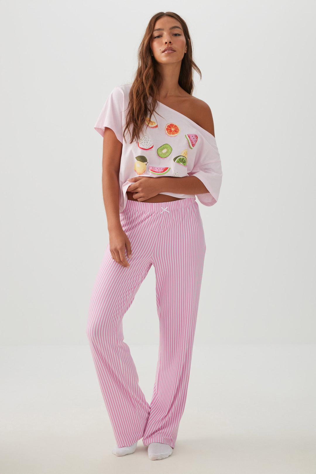 Printed Ultra Soft Straight Leg PJ Pants