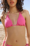 Rib Triangle Bikini Top