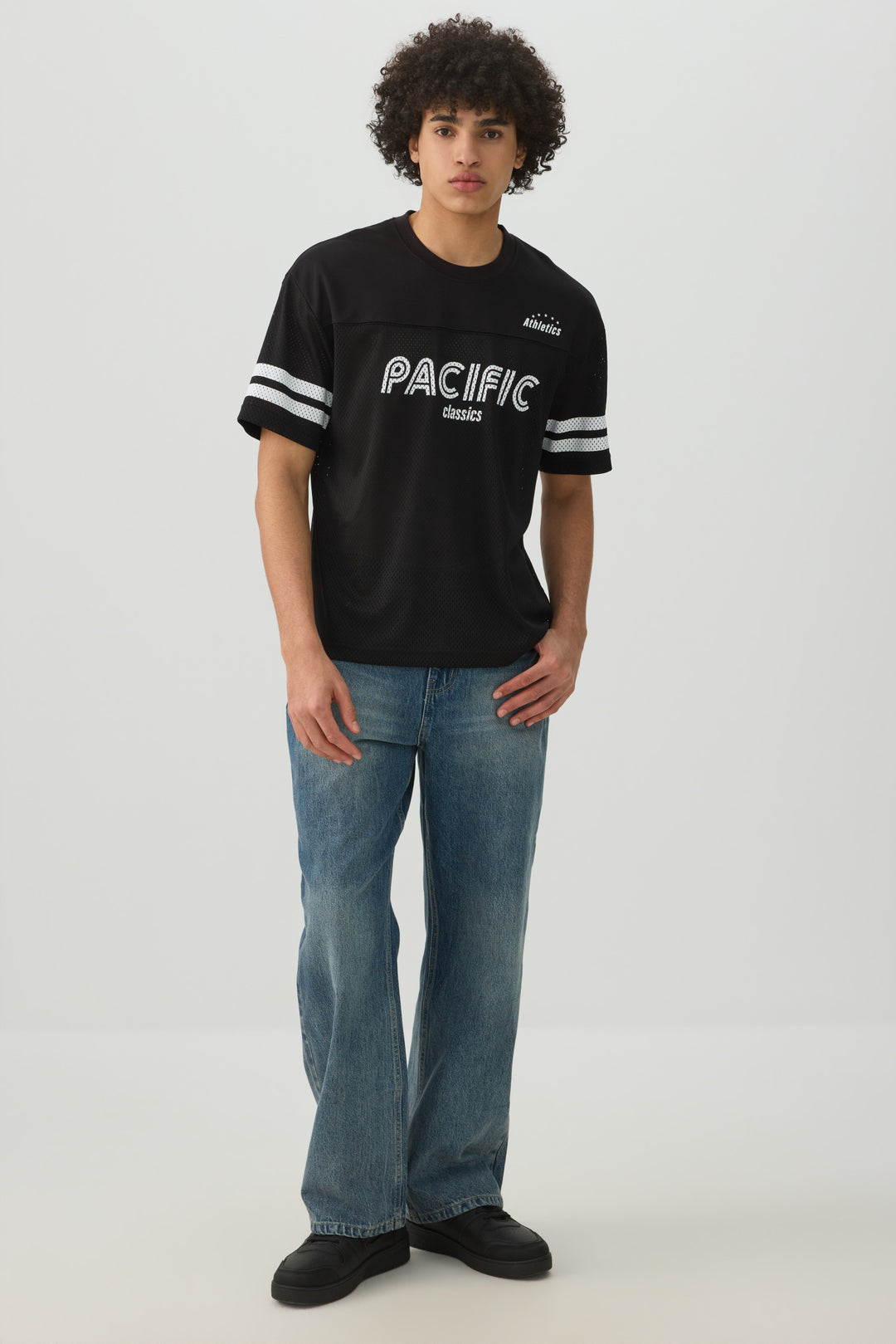 Crew Neck Mesh Sport Top