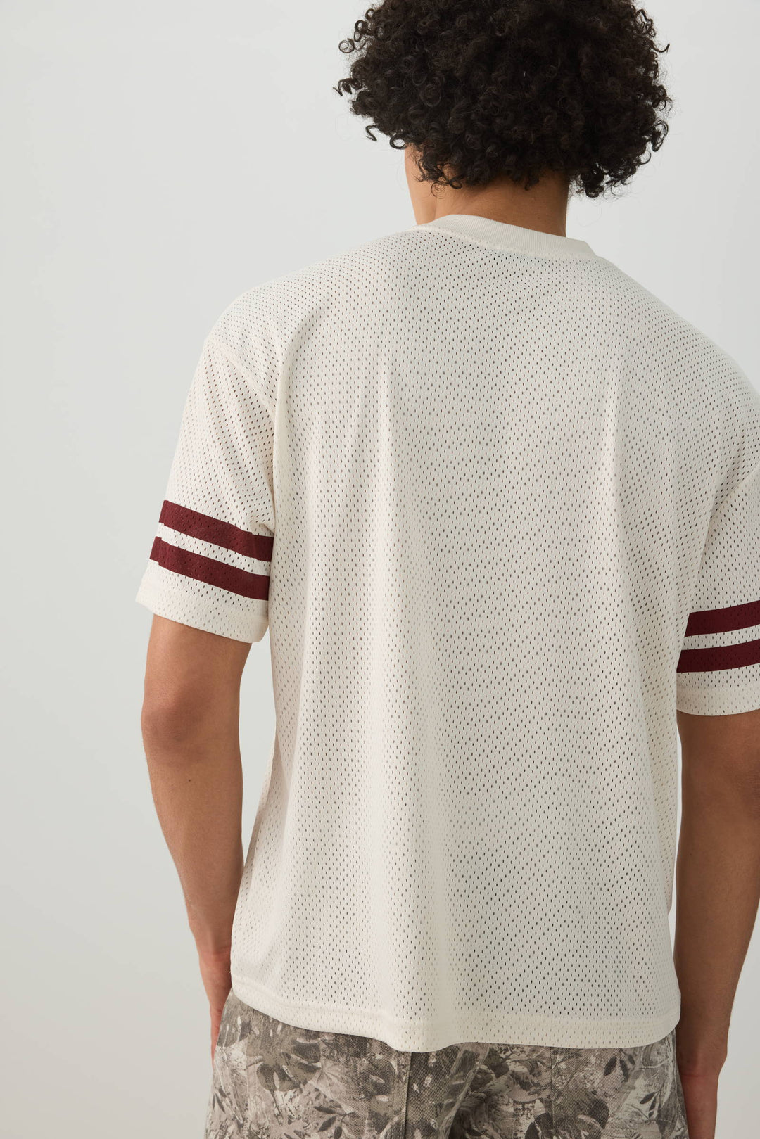 Crew Neck Mesh Sport Top