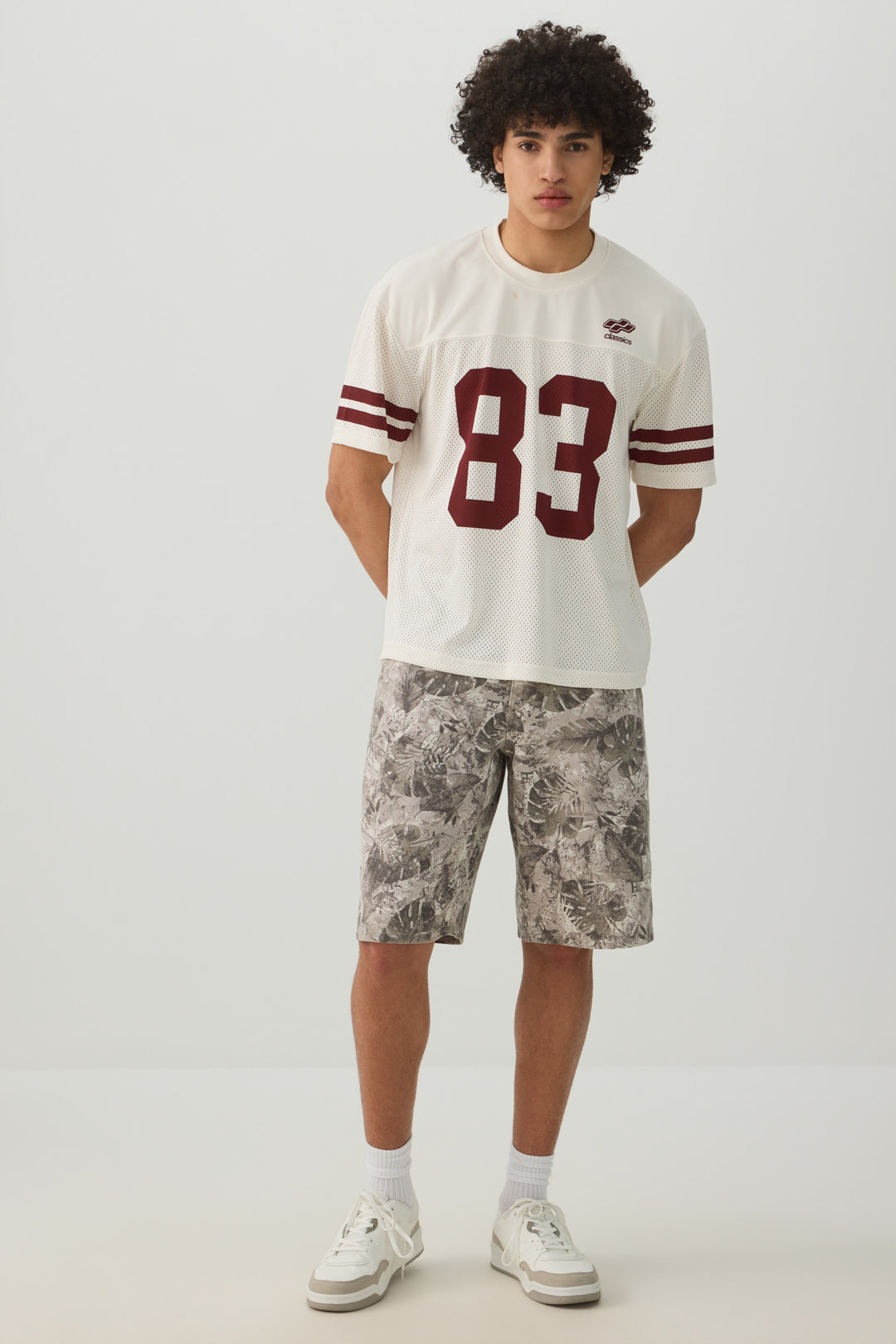 Crew Neck Mesh Sport Top