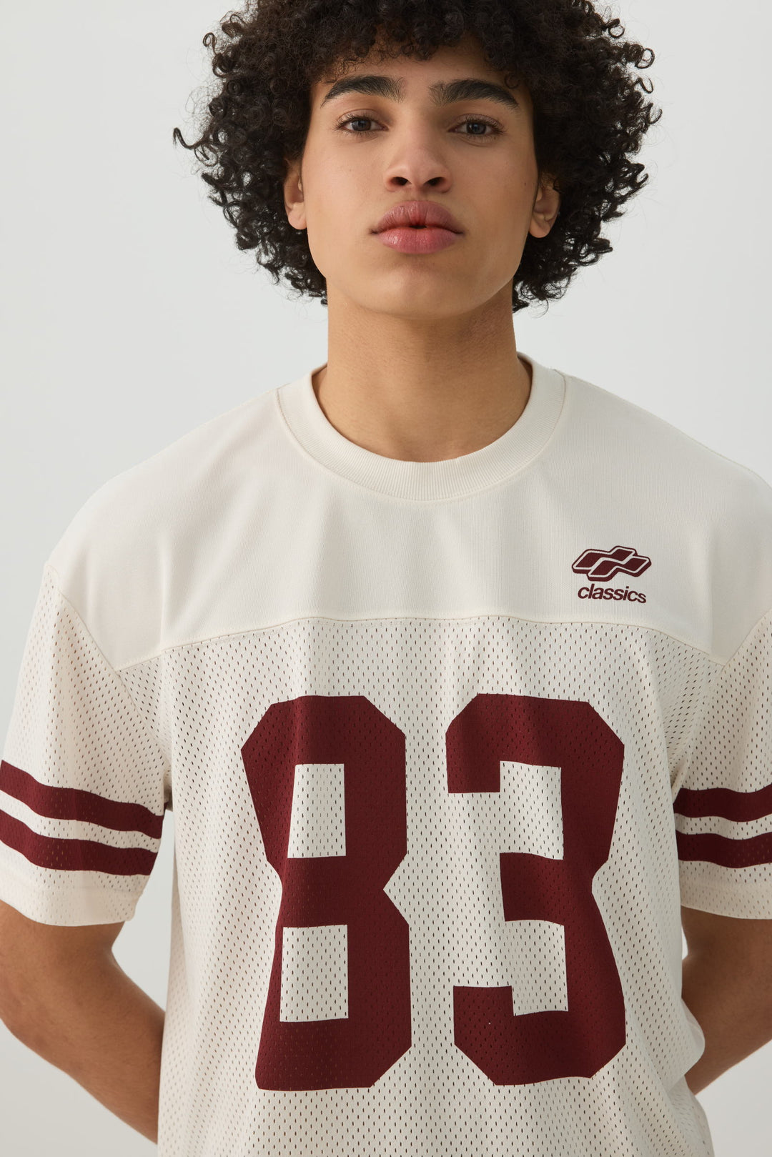 Crew Neck Mesh Sport Top