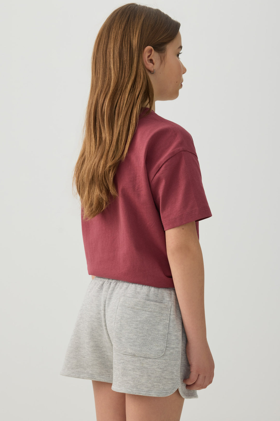 Knit Shorts with Back Pocket