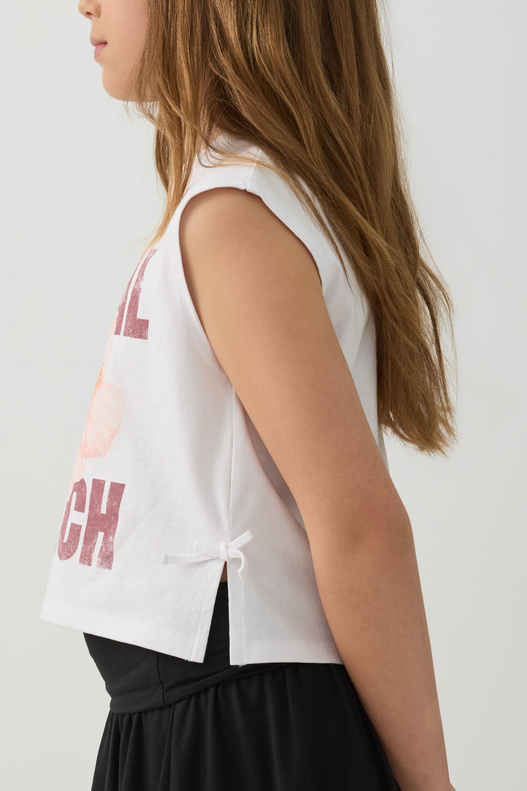 Camisole imprimée à rubans latéraux