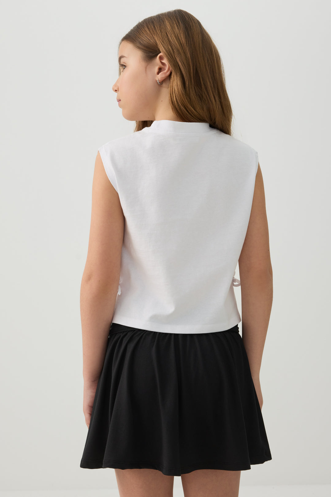 Camisole imprimée à rubans latéraux
