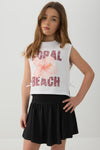 Printed Tank Top with Side Bows
