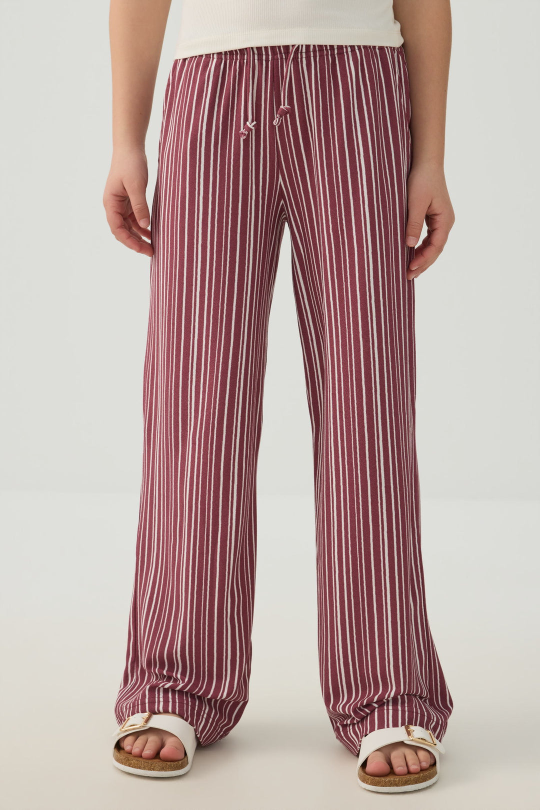 Pantalon large en crêpe imprimé