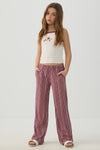 Pantalon large en crêpe imprimé