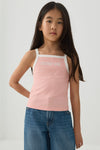 Camisole à bordures contrastées