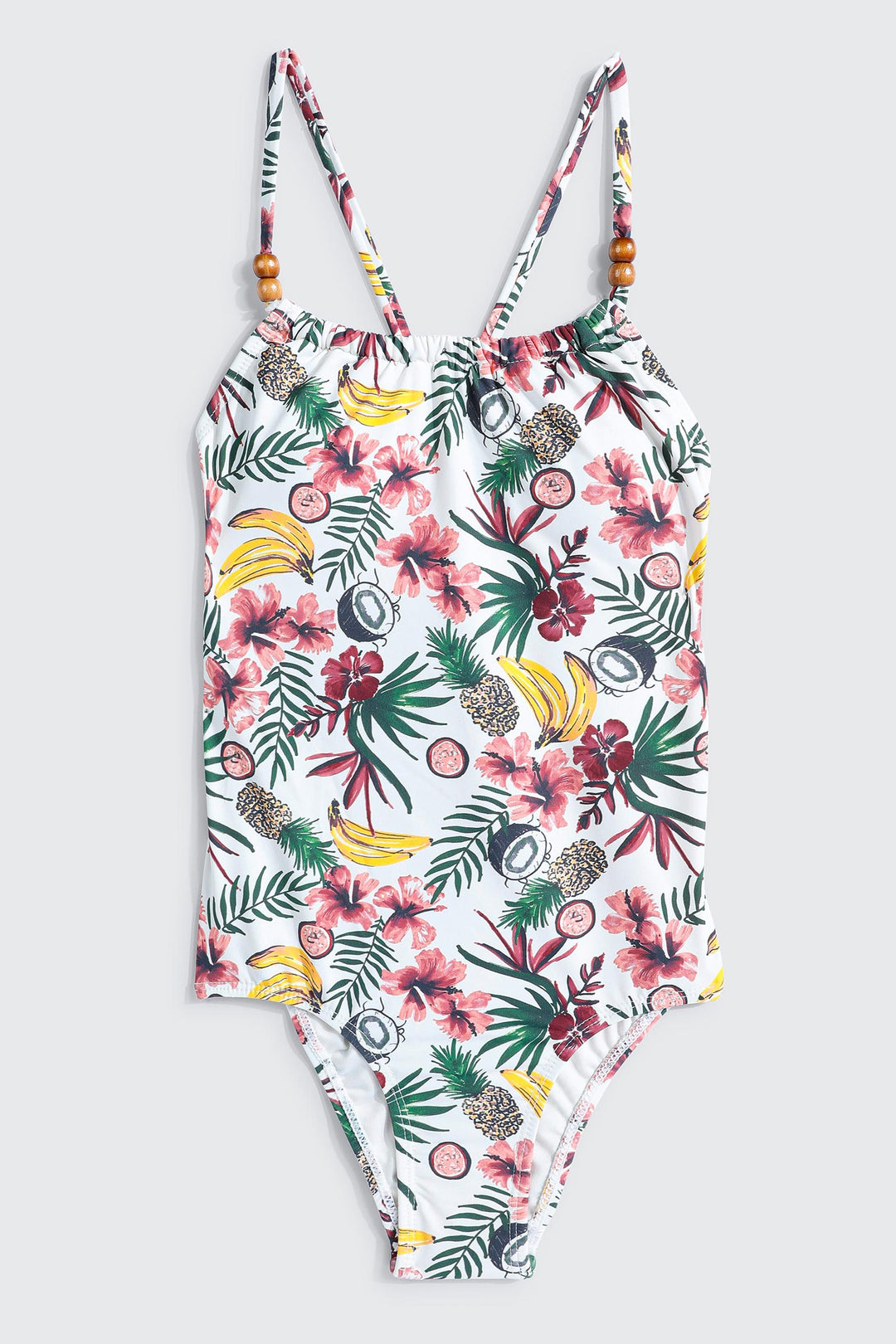 Maillot une-pièce fruits tropicaux