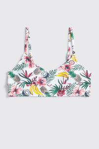Striped Triangle Bikini Top
