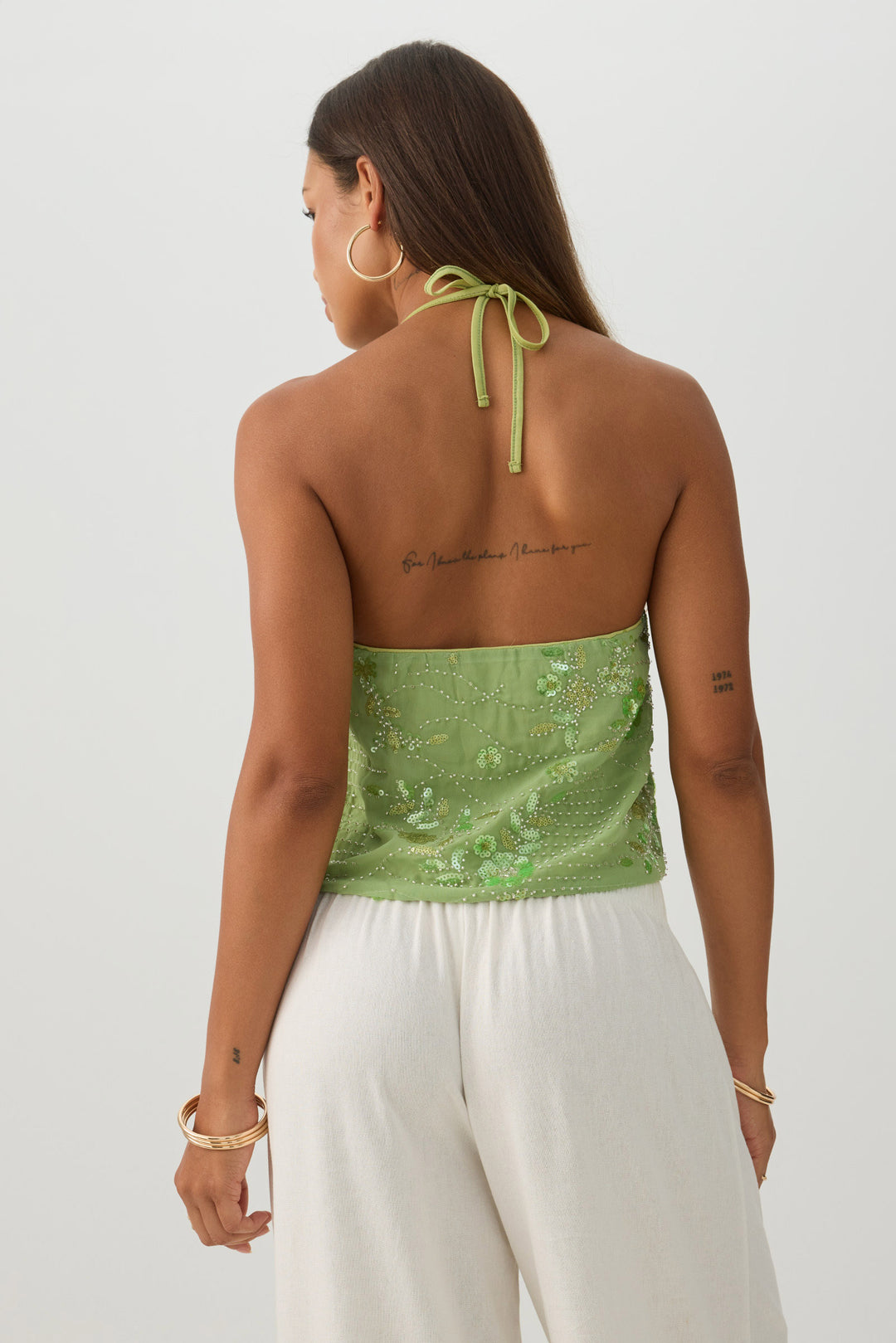 Beaded Halter Top