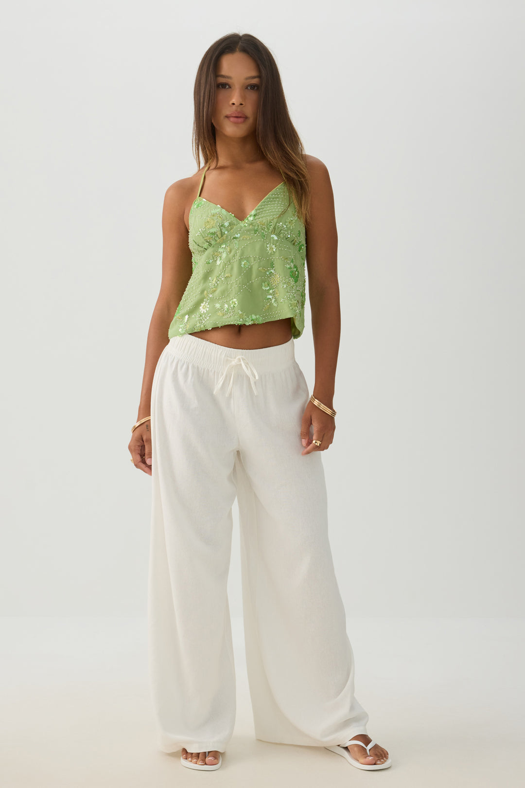 Beaded Halter Top