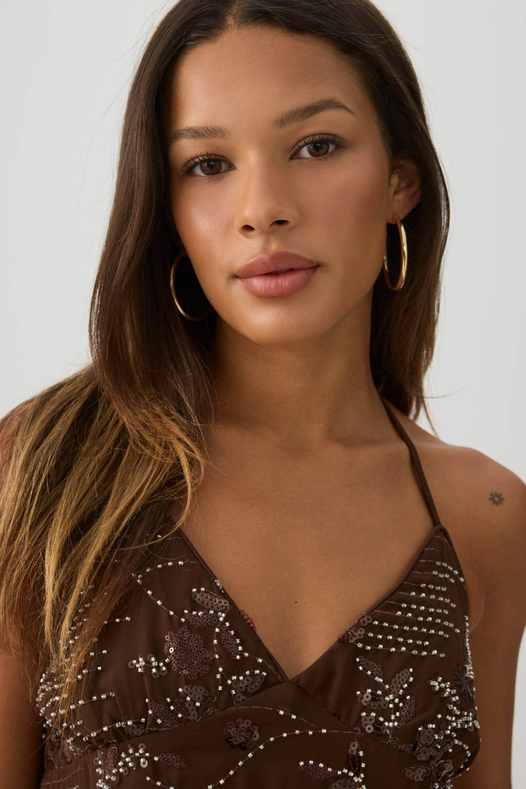 Beaded Halter Top