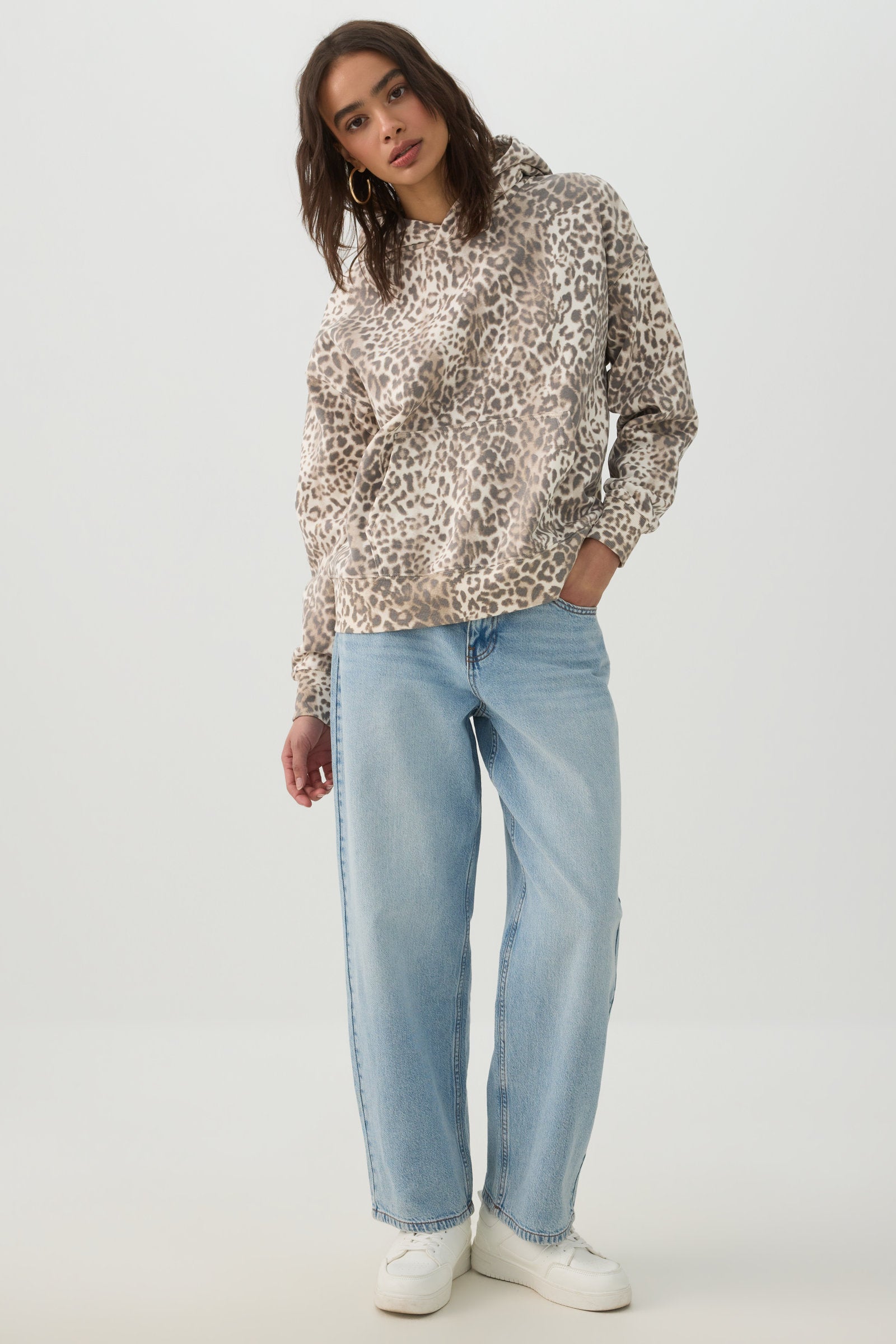 Oversized Leopard Print Hoodie – Ardene