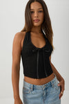 Lace Halter Tank Top