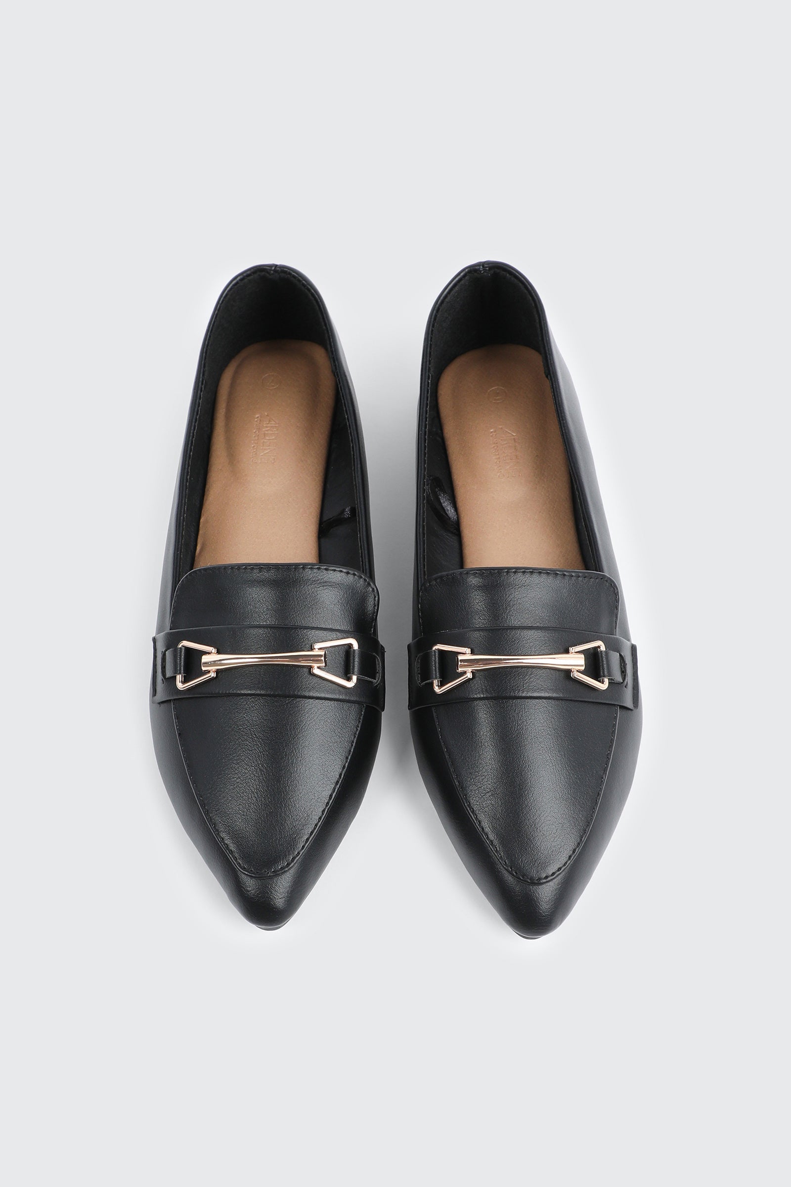 Faux Leather Pointed Toe Loafers – Ardene