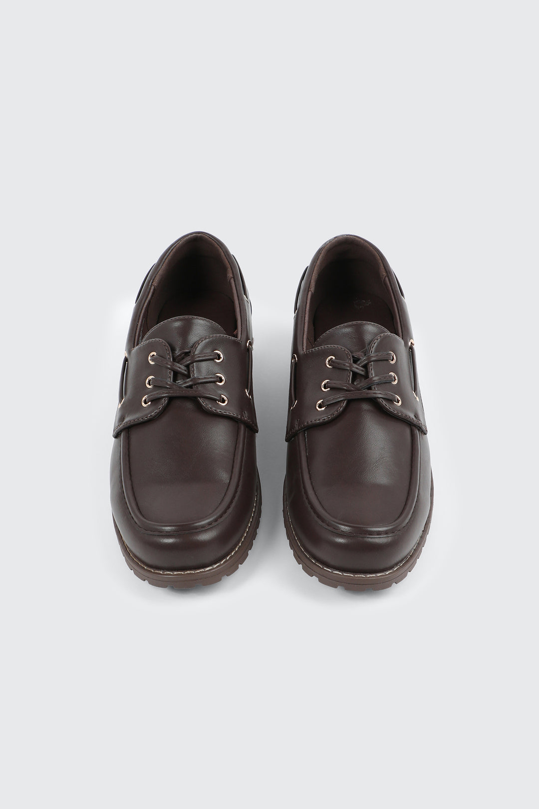 Faux Leather Boat Shoes