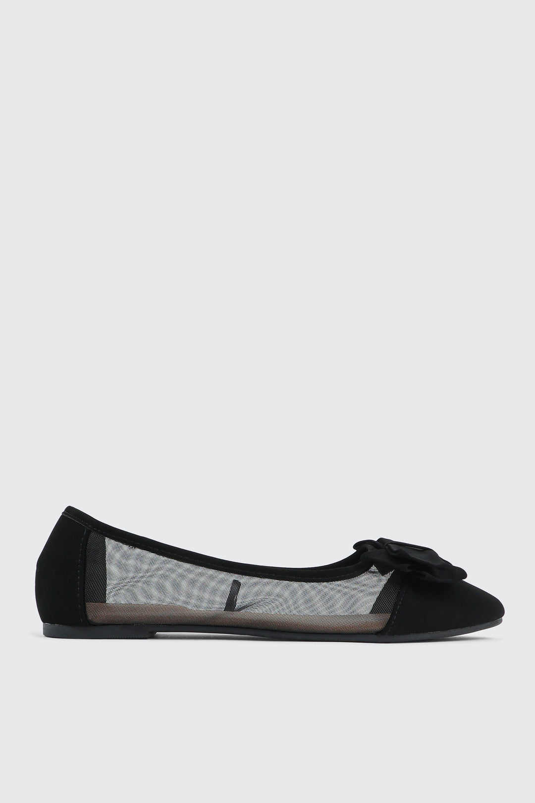 Ballerines en maille à boucle