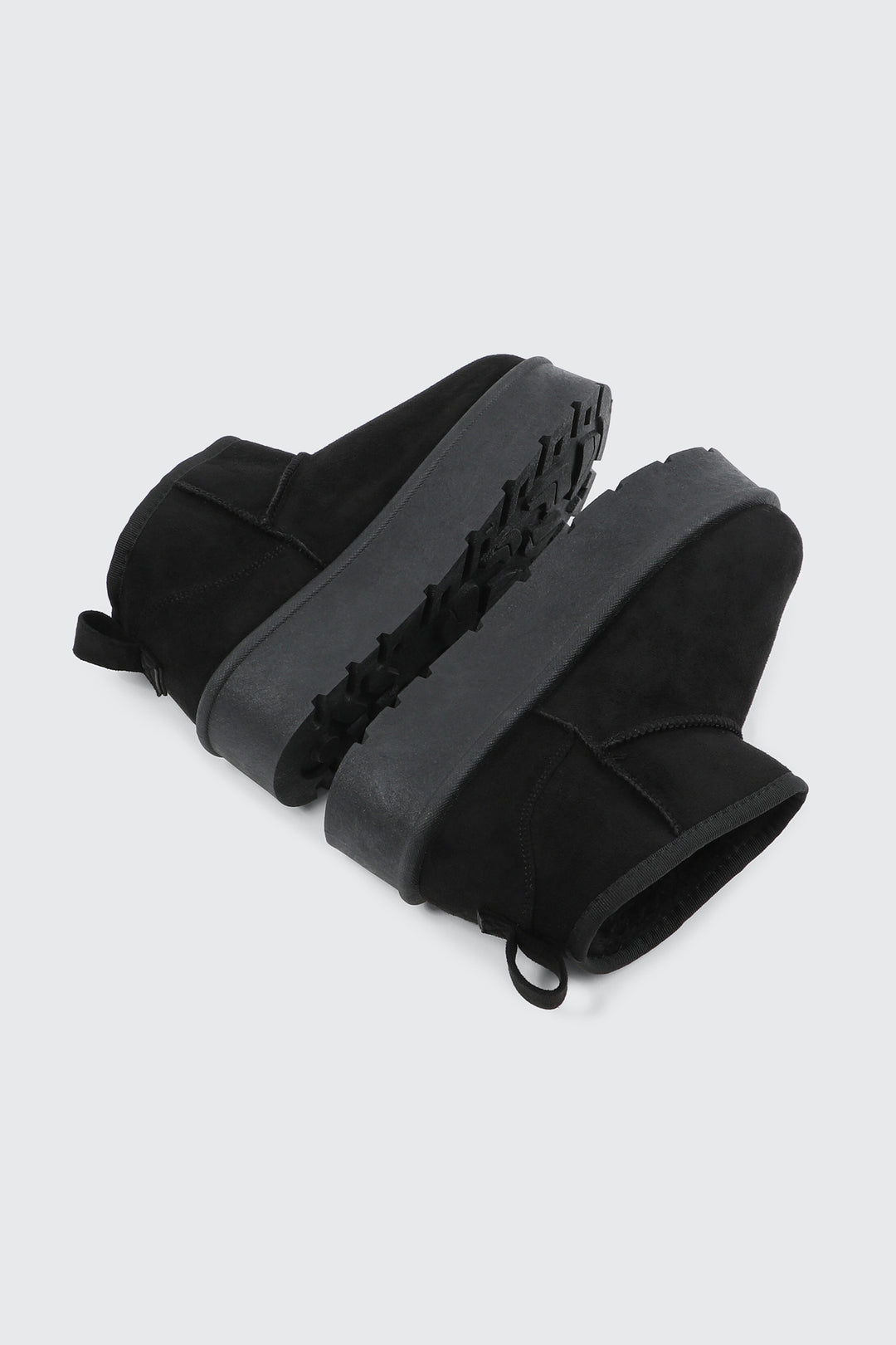 Mini Faux Sheepskin Platform Boots