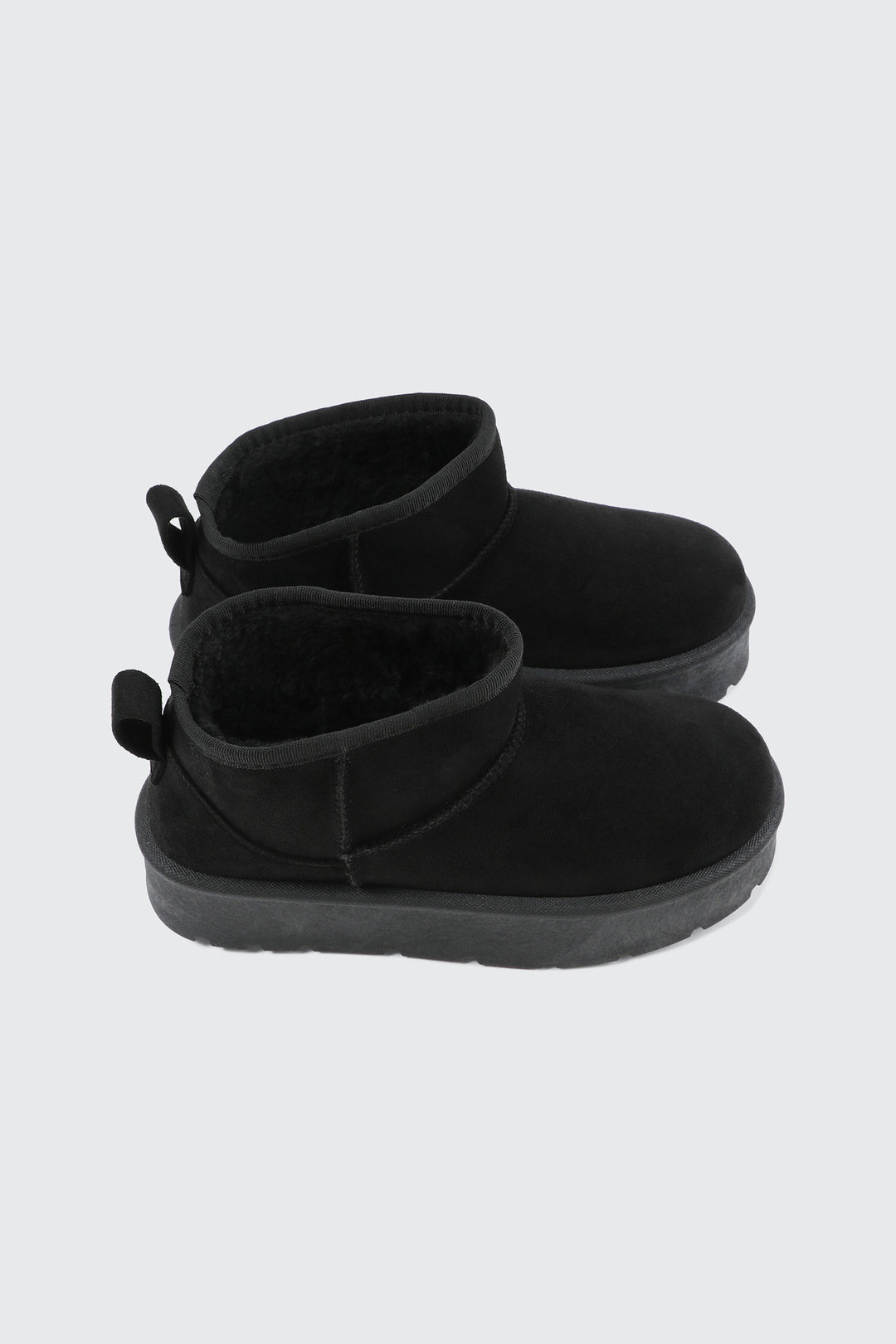 Mini Faux Sheepskin Platform Boots