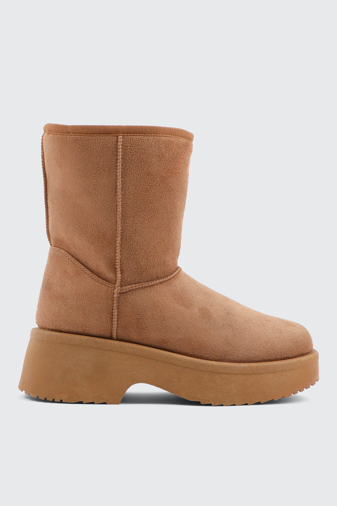 Chunky Platform Faux Sheepskin Boots