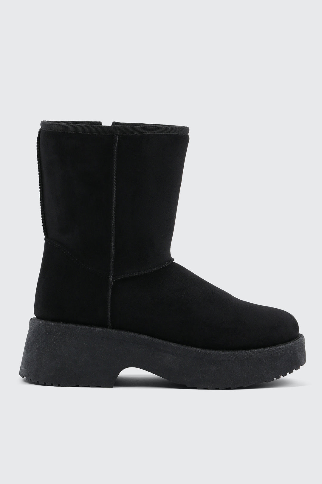 Chunky Platform Faux Sheepskin Boots