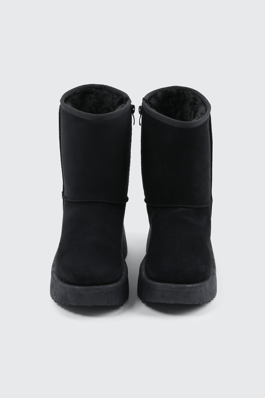 Chunky Platform Faux Sheepskin Boots