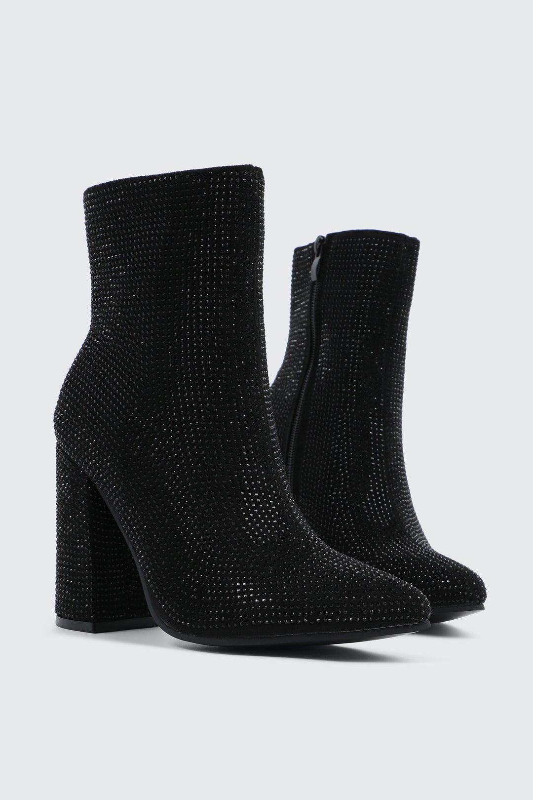 Rhinestone Ankle Boots
