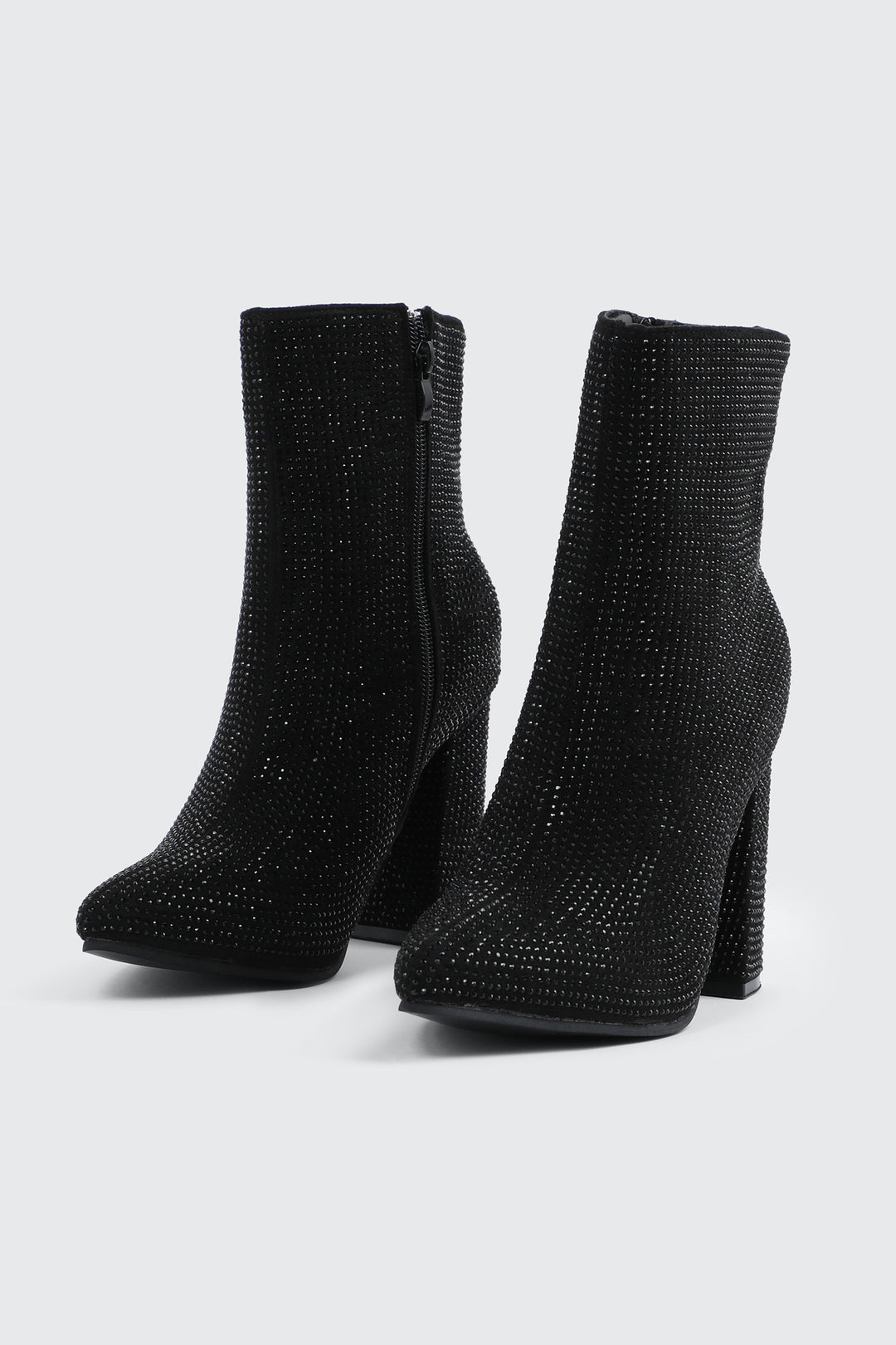 Rhinestone Ankle Boots