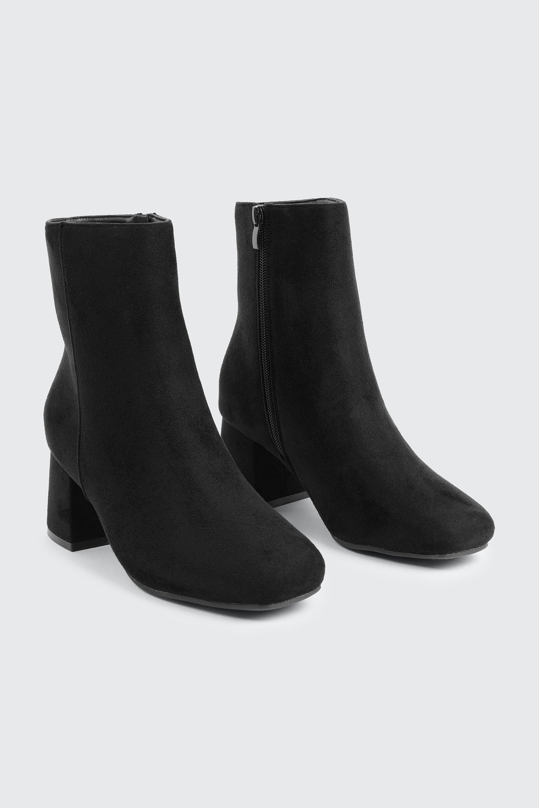 Faux Suede Ankle Boots