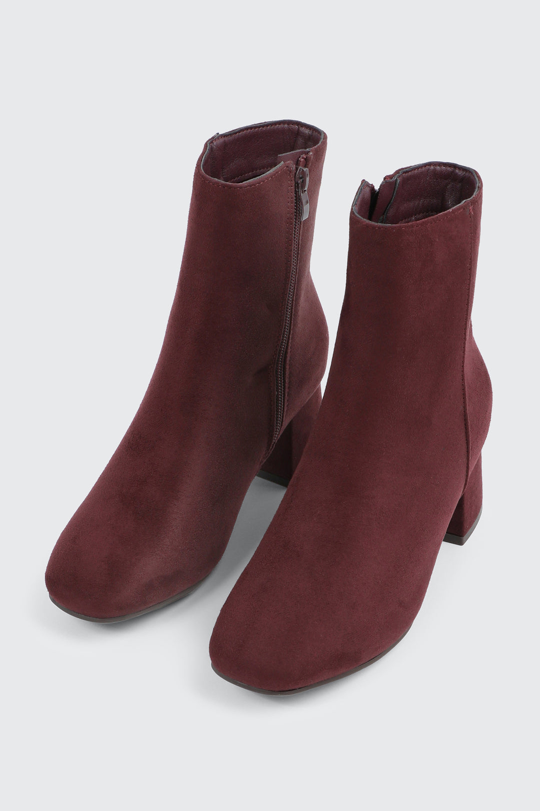 Faux Suede Ankle Boots