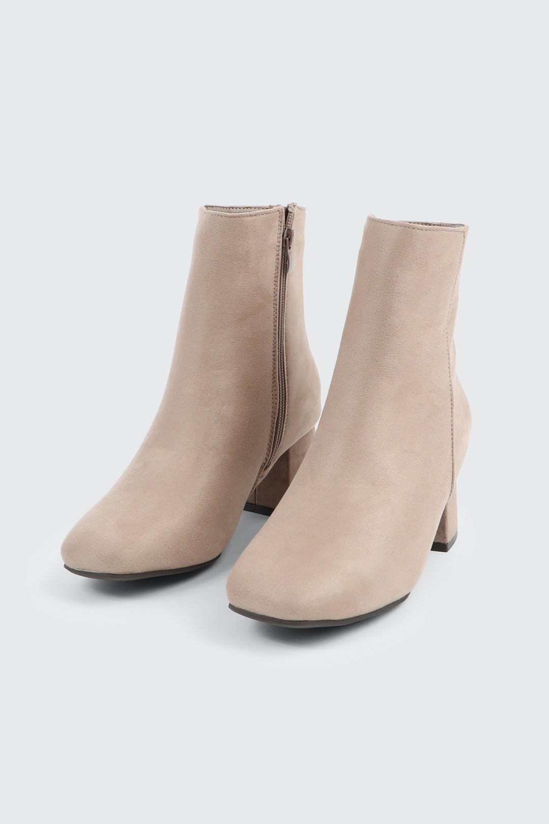 Faux Suede Ankle Boots
