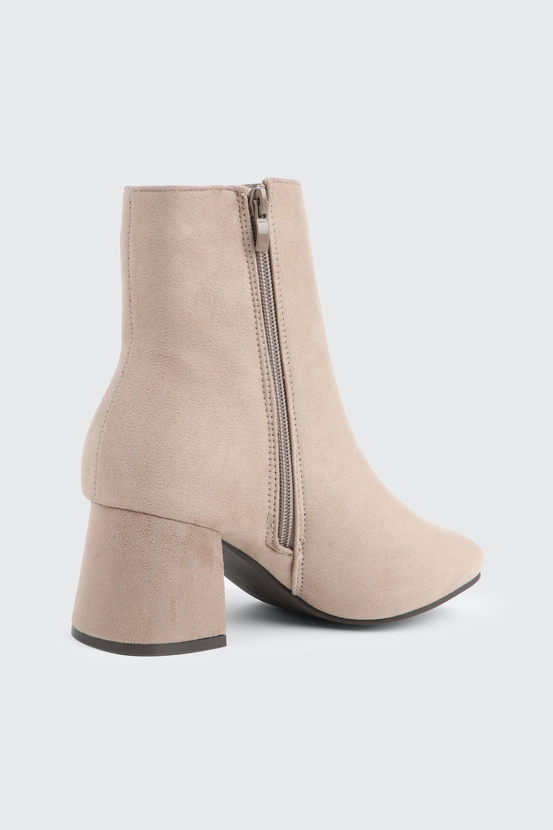 Faux Suede Ankle Boots