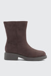 Faux Suede Mid Calf Boots