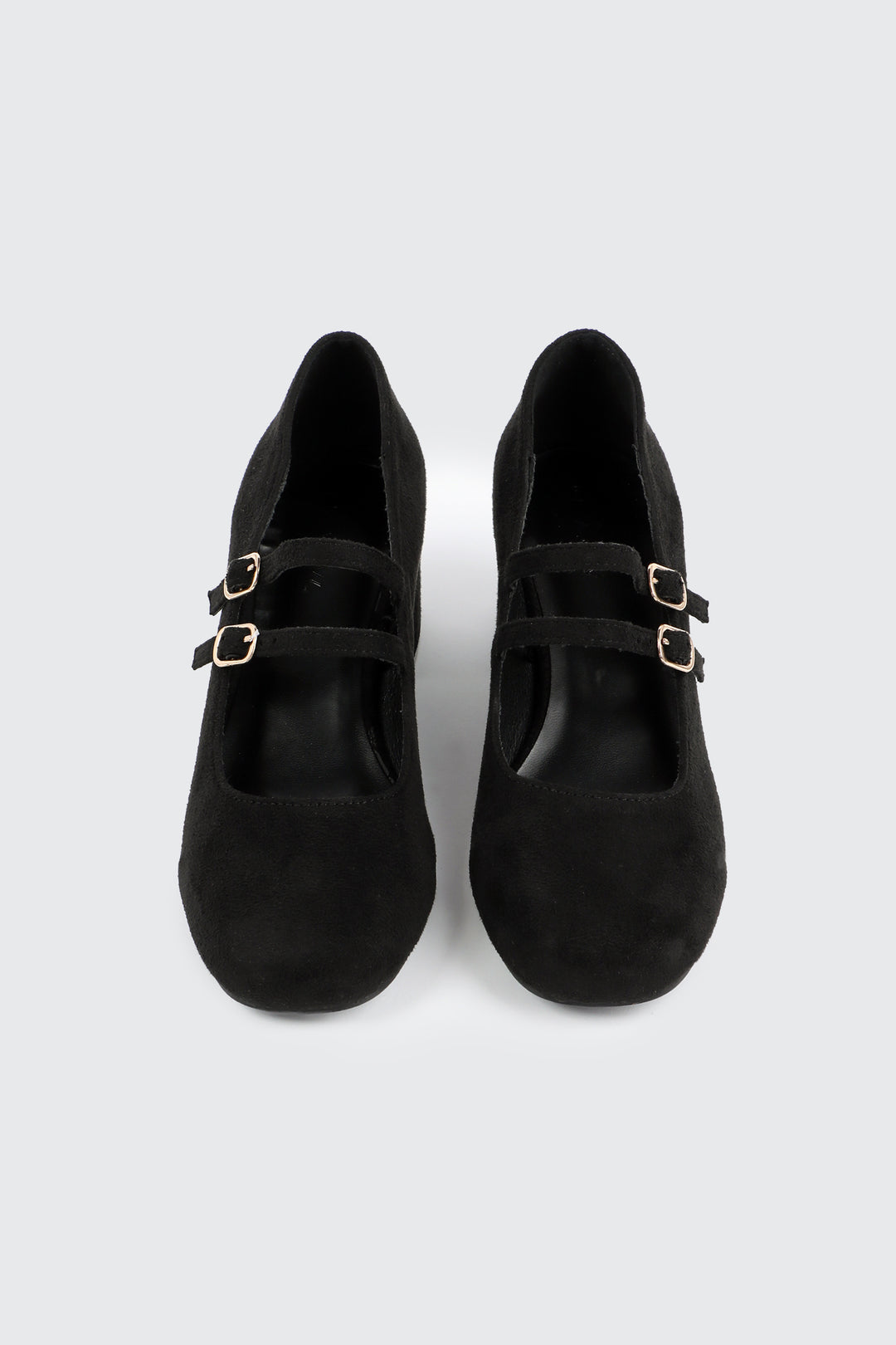 Chaussures Mary Jane à talon bloc en faux suède