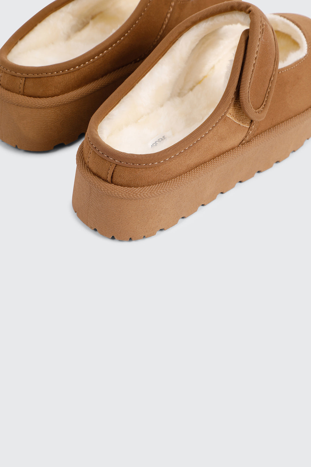Faux Sheepskin Mary Janes