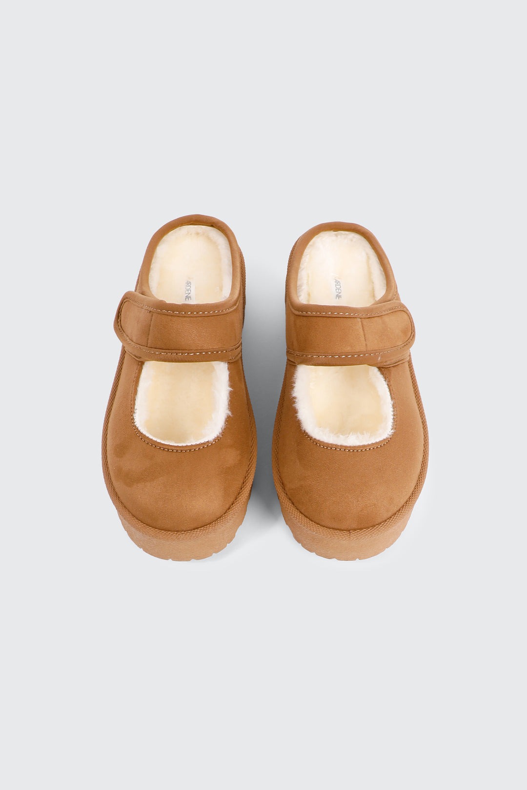 Faux Sheepskin Mary Janes