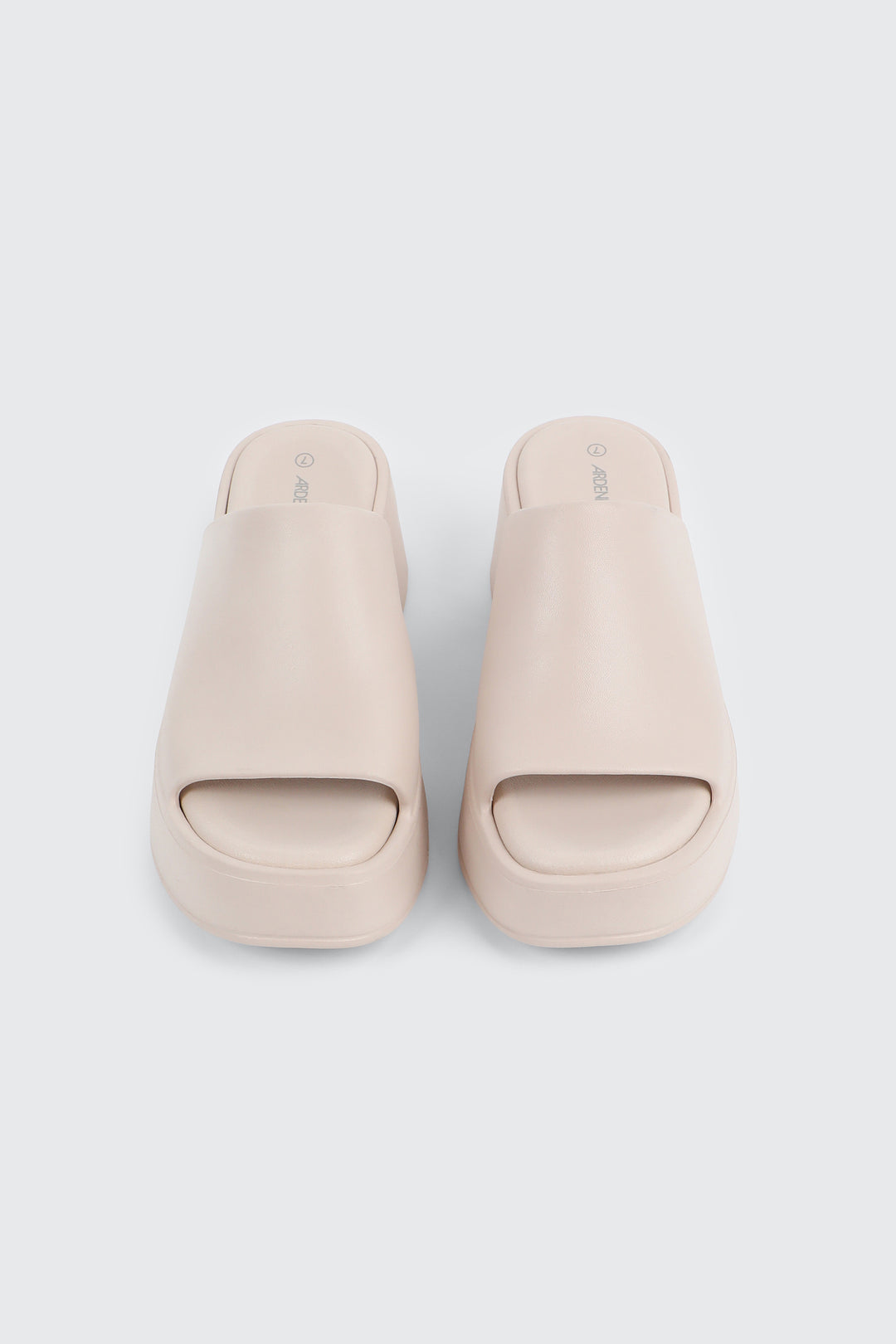 Square Toe Platform Slides
