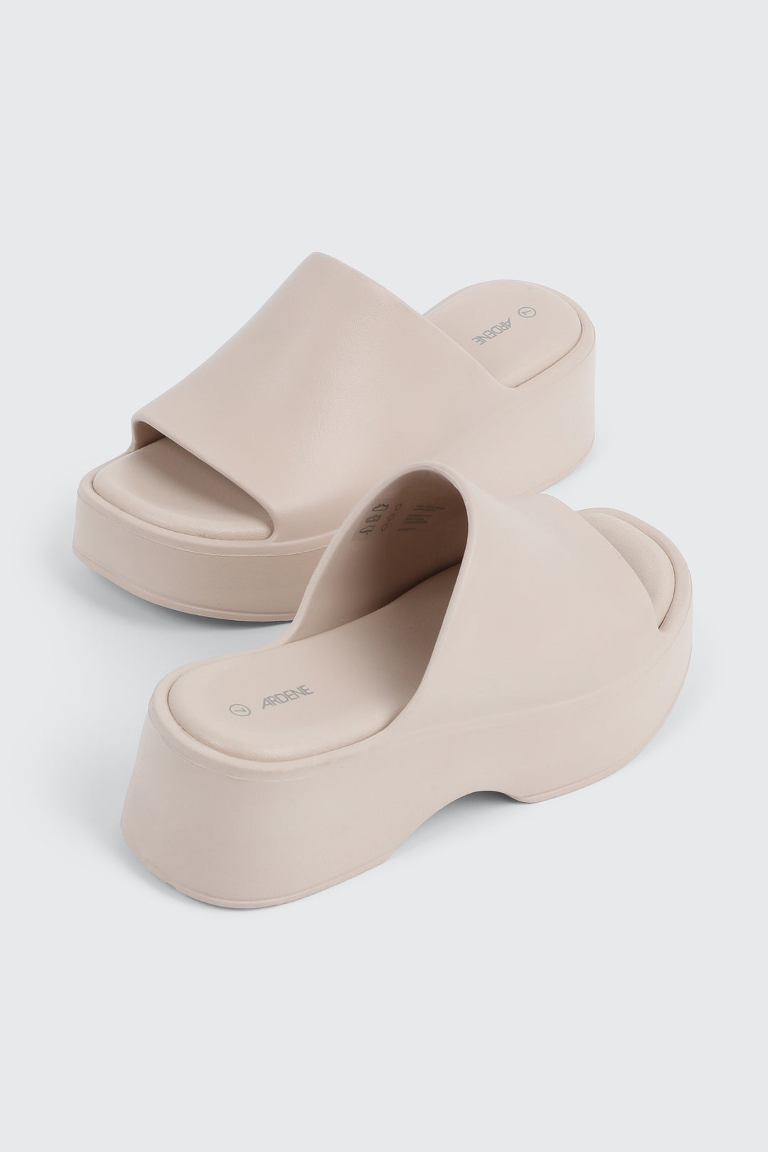Square Toe Platform Slides