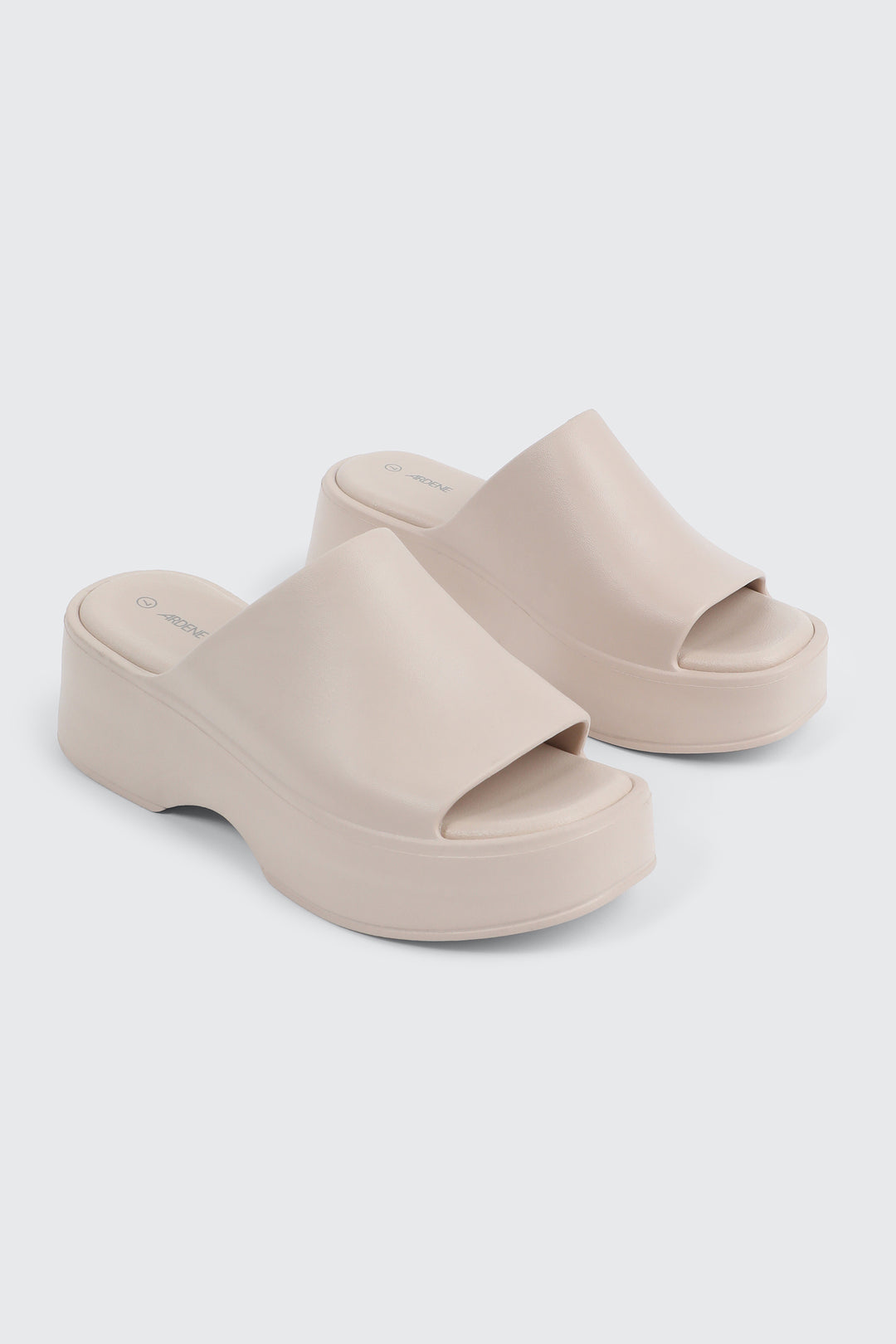Square Toe Platform Slides