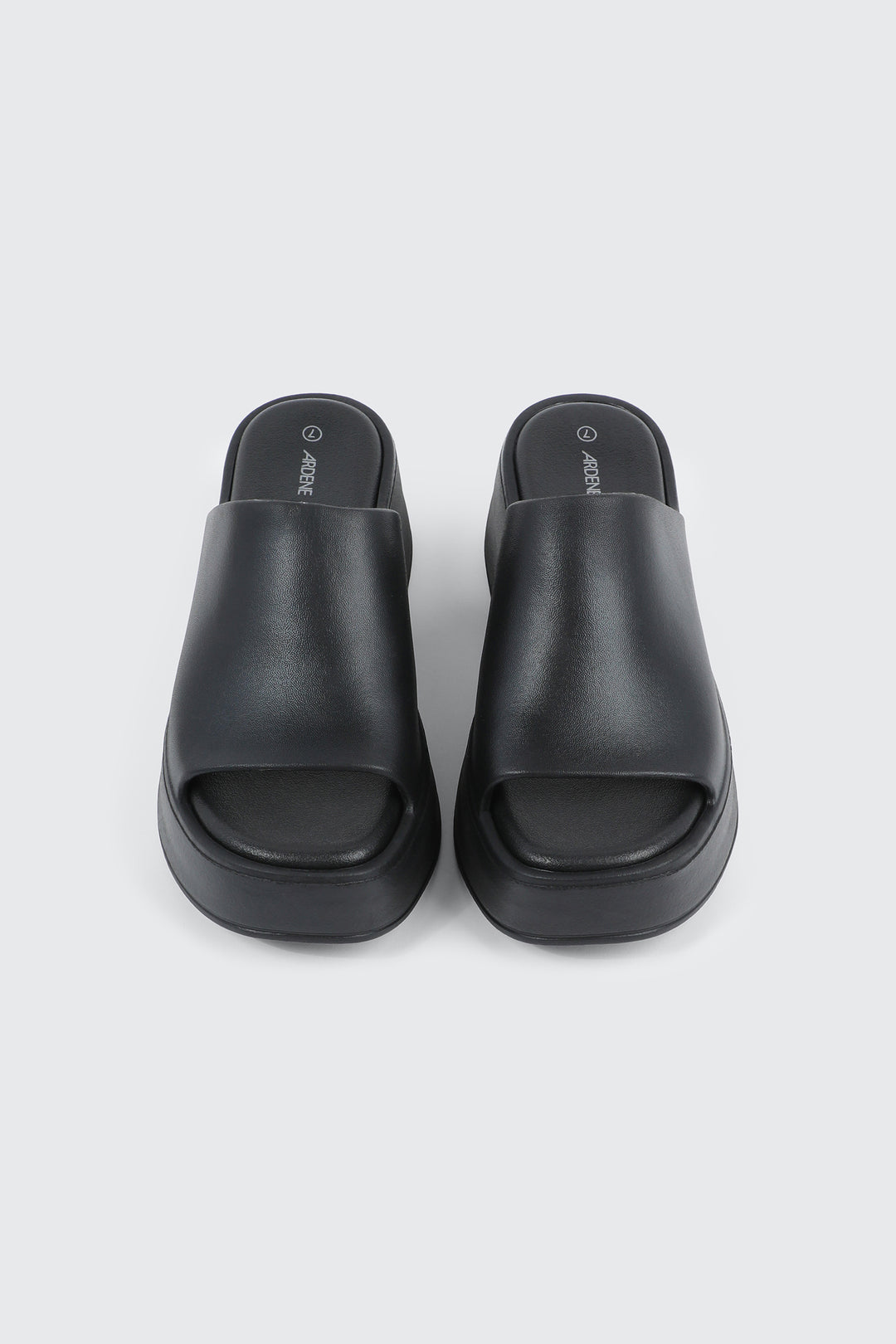 Square Toe Platform Slides