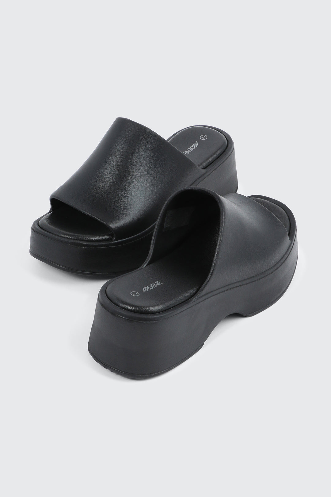 Square Toe Platform Slides
