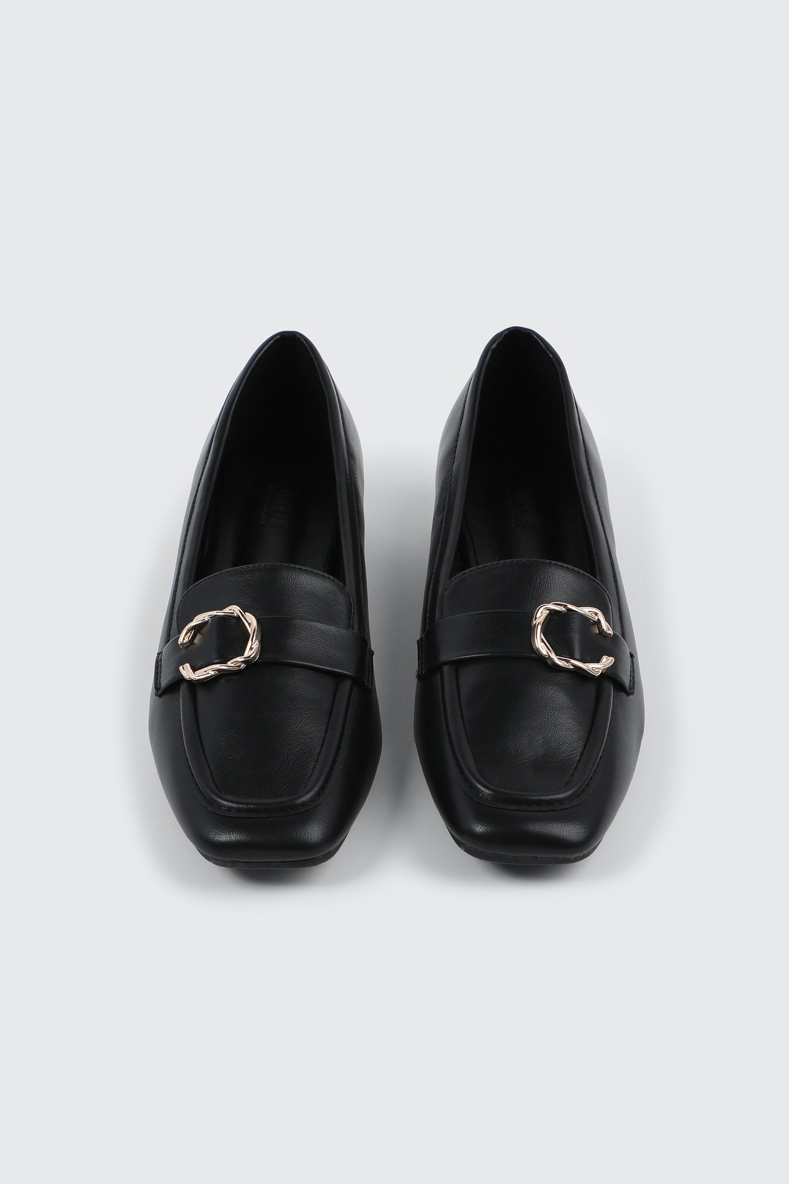 Faux Leather Square Toe Loafers – Ardene