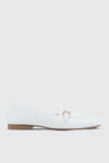 Faux Leather Square Toe Loafers