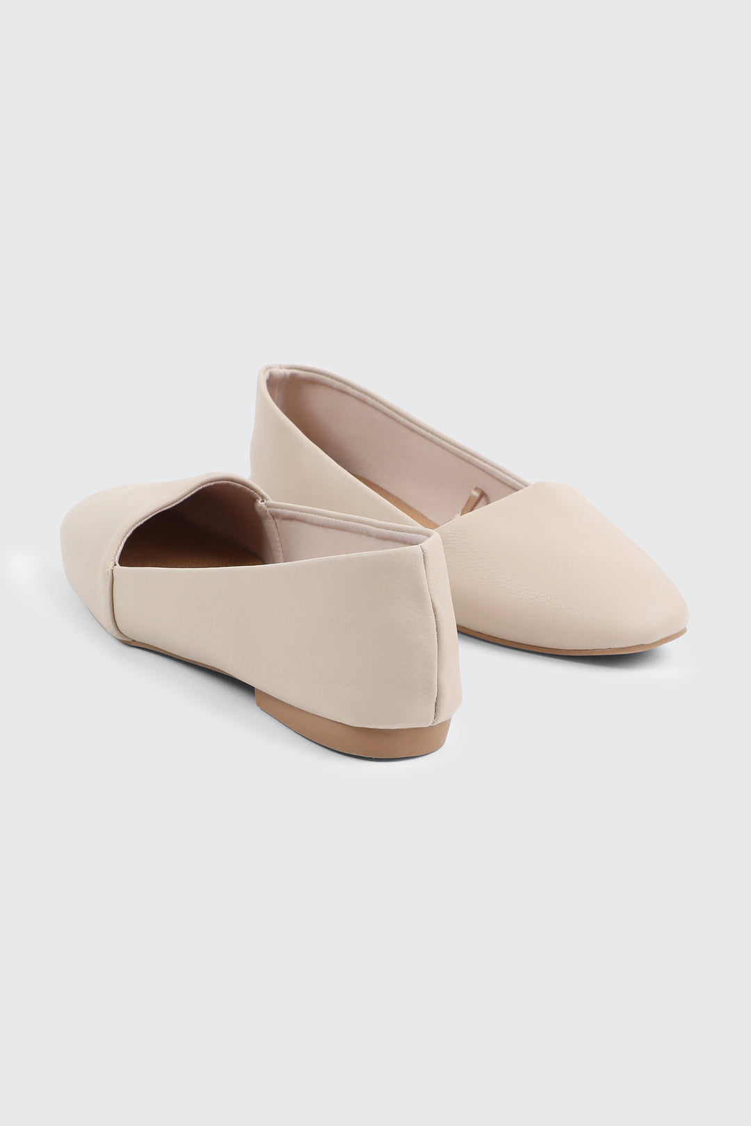 Faux Leather Round Toe Loafers